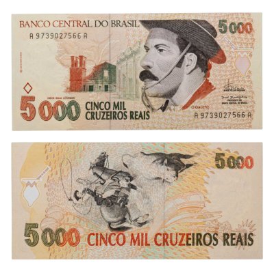 купить Бразилия 5 000 крузейро 1993
