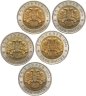 Купить Набор из 5 монет  50 рублей 1994 Красная Книга Штемпельный блеск