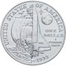 Купить США 1 доллар (dollar) 1992 D Columbus Quincentenary (500 лет открытия Америки Христофором Колумбом) знак монетного двора "D" - Денвер