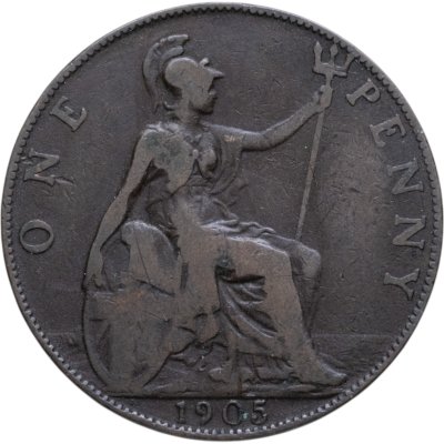 купить Великобритания 1 пенни (penny) 1905
