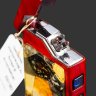 Купить Зажигалка электрическая из янтаря, янтарь, лакированное красное дерево; в комплекте с зарядным устройством; в подарочной коробке и бархатном мешке, Российская Федерация, 2026 г.