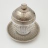 Купить Горчичница на подносе, стекло, металл, СССР, 1960-1990 гг.