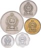 Купить Шри-Ланка набор из 5 монет 1, 2, 50 центов и 1, 2 рупий 1975-2006