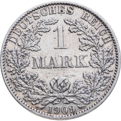 купить Германия. Германская империя 1 марка 1909 "А" - Берлин