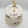 Купить Фруктовница цвета слоновой кости (айвори) из сервиза "Cornflower" ("Василек"), фарфор, роспись, золочение, Zsolnay, Венгрия, 1980-1990 гг.