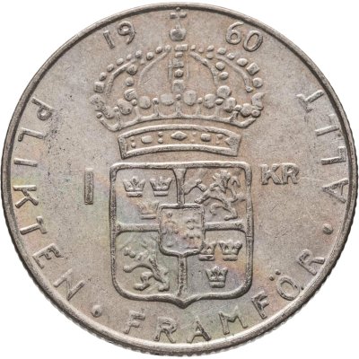 купить Швеция 1 крона (crown) 1960