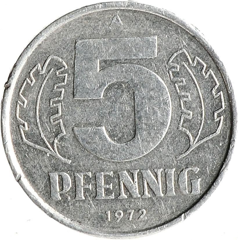 купить Восточная Германия (ГДР) 5 пфеннигов 1972
