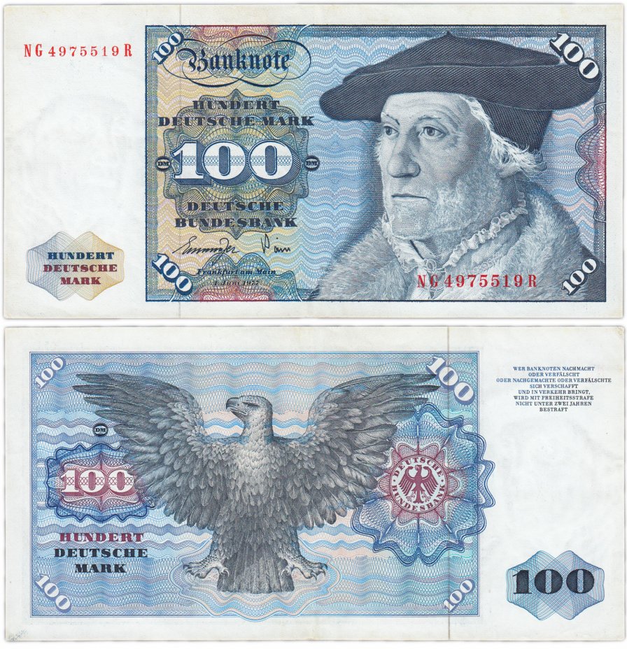купить Германия ФРГ 100 марок 1977 (Pick 34b)