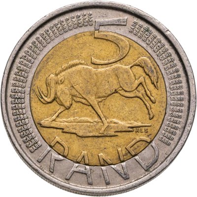 купить ЮАР 5 рэндов (рандов, rand) 2012