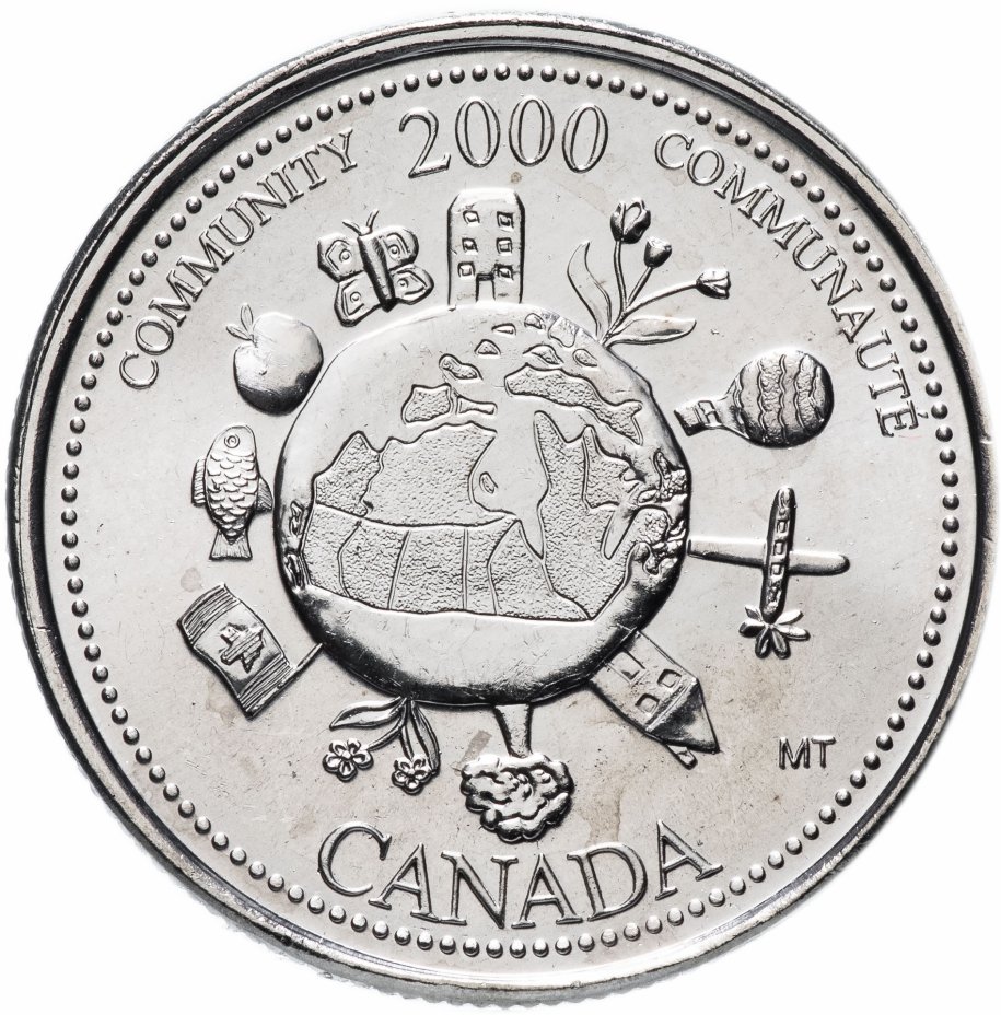 купить Канада 25 центов (cents) 2000   "Миллениум - Сообщество"