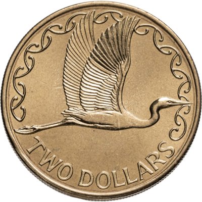 купить Новая Зеландия 2 доллара (dollars) 1991
