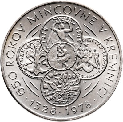 купить Чехословакия 50 крон (korun) 1978 "650 лет монетному двору Кремницы"