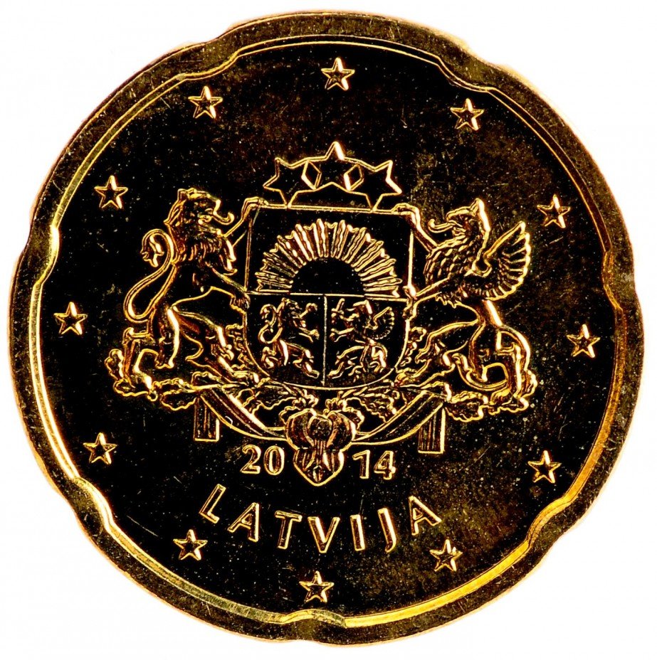 купить Латвия 20 евро центов 2014