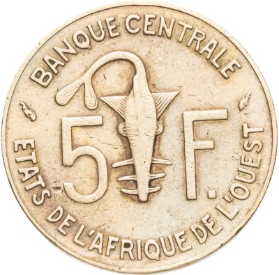 купить Западная Африка (BCEAO) 5 франков (francs) 1994