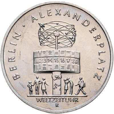 купить Германия (ГДР) 5 марок 1987 "750 лет Берлину – Александрплац"