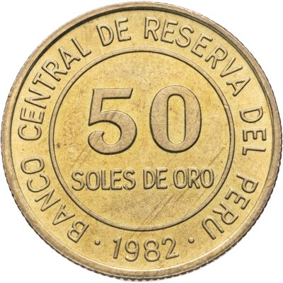 купить Перу 50 солей (soles) 1982