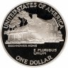 Купить США 1 доллар (dollar) 1990 P "100 лет со дня рождения Эйзенхауэра" (в слабе)