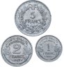 Купить Франция 5 2 1 франк, 1947-1958 набор из 3-х монет