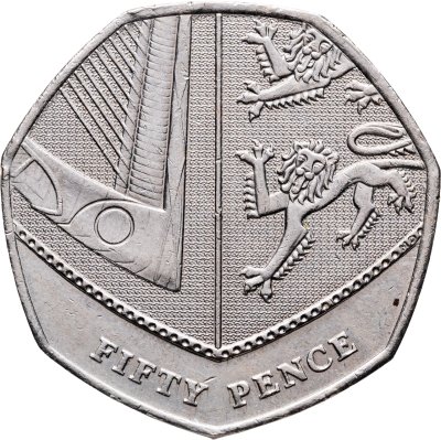 купить Великобритания 50 пенсов (pence) 2008