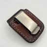 Купить Чехол для зажигалки Zippo с металлическим фиксатором на ремень, кожа, сплав металлов, Zippo, США, 1980-1990 гг.