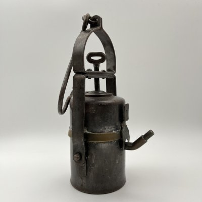 купить Фонарь карбидный для горных работ, металл, цинк, латунь, железо, Западная Европа, 1890-1920 гг.