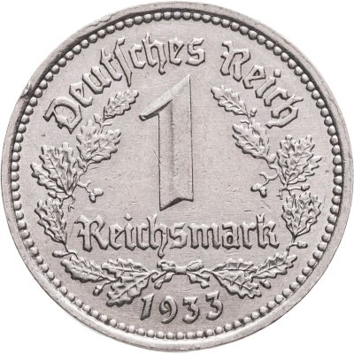купить Германия (Третий рейх) 1 рейхсмарка (reichsmark) 1933