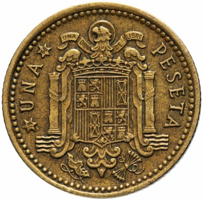 купить Испания 1 песета (peseta) 1966