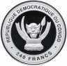 Купить Демократическая Республика Конго 240 франков 2013 "Китайский гороскоп - Год змеи"