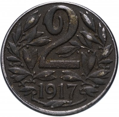 купить Австрия 2 геллера (heller) 1917