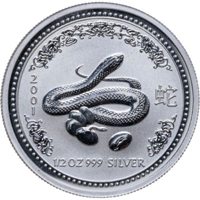 купить Австралия 50 центов (cents) 2001 Восточный календарь - Год Змеи