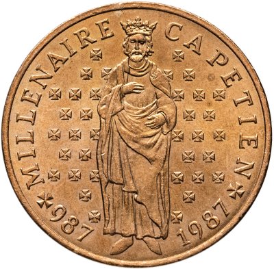 купить Франция 10 франков (francs) 1987 "Тысячелетие династии Капетингов"
