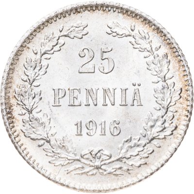 купить 25 пенни (pennia) 1916 S Российская Финляндия