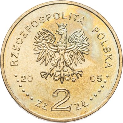 купить Польша 2 злотых (zlote) 2005 История польского злотого - парусное судно на 2 и 5 злотых 1936 года