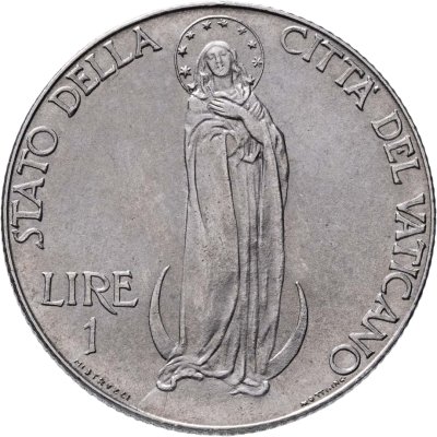 купить Ватикан 1 лира (lira) 1941