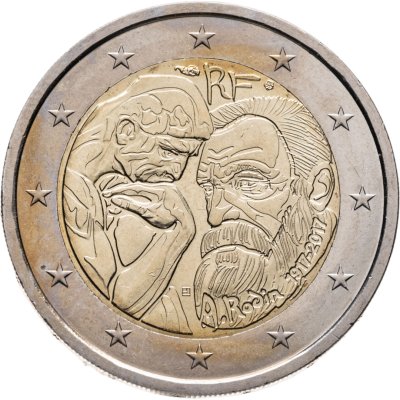 купить Франция 2 евро 2017 100 лет со дня смерти Огюста Родена