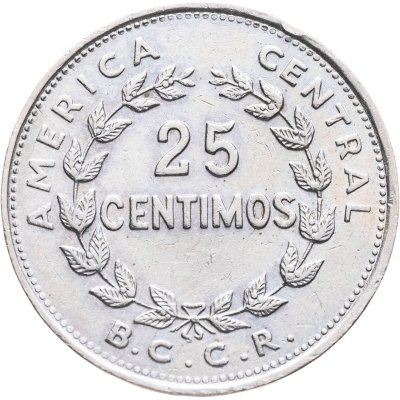 купить Коста-Рика 25 сентимо (centimos) 1967
