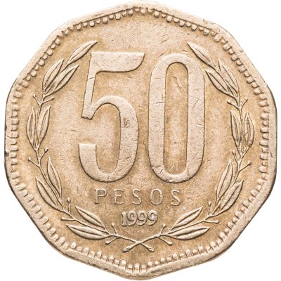 купить Чили 50 песо (pesos) 1999