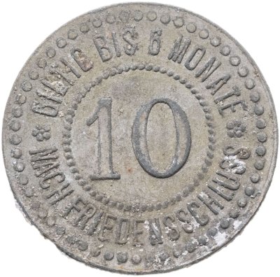купить Германия, Графинг 10 пфеннигов 1917