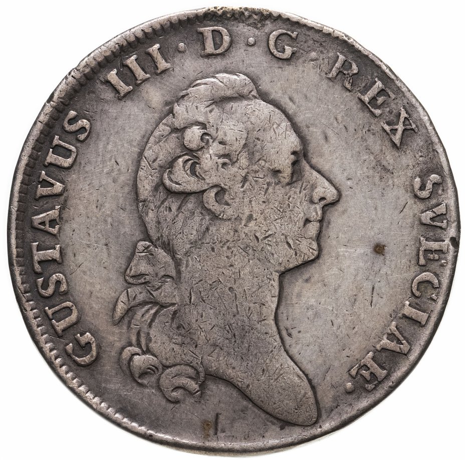 купить Швеция 1 риксдалер (riksdaler) 1780