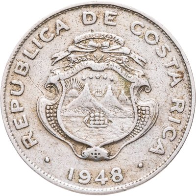 купить Коста-Рика 25 сентимо (centimos) 1948