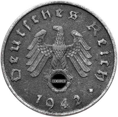 купить Германия, Третий рейх 10 рейхспфеннигов (reichspfennig) 1942 А
