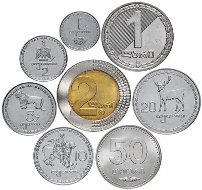 купить Грузия набор монет 1993-2006 (8 штук)