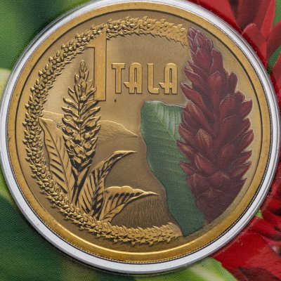купить Самоа 1 тала (tala) 2013 Альпиния пурпурная, в буклете