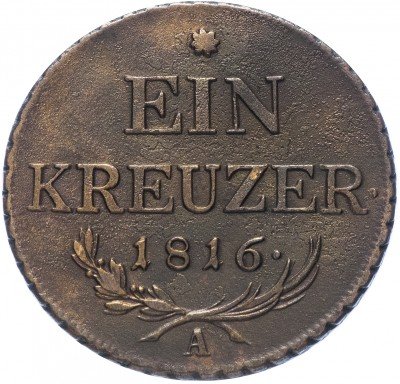 купить Австрия 1 крейцер 1816 A