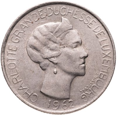 купить Люксембург 5 франков (francs) 1962