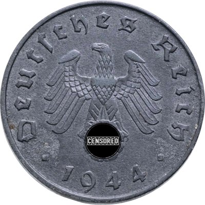 купить Германия, Третий рейх 10 рейхс пфеннигов (reichspfennig) 1944 двор А