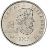 Купить Канада 25 центов (cents) 2007 X зимние Паралимпийские Игры, Ванкувер 2010 - Кёрлинг на колясках
