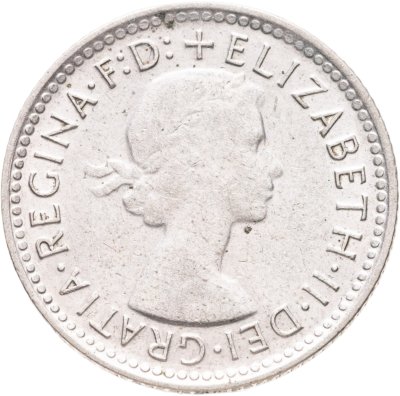 купить Австралия 6 пенсов (pence) 1957