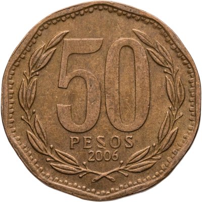 купить Чили 50 песо 2006