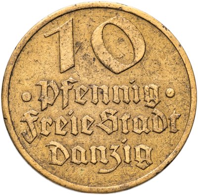 купить Данциг 10 пфеннигов (pfennig) 1932